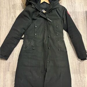 Canada Goose Black Hooded Ski Jacket